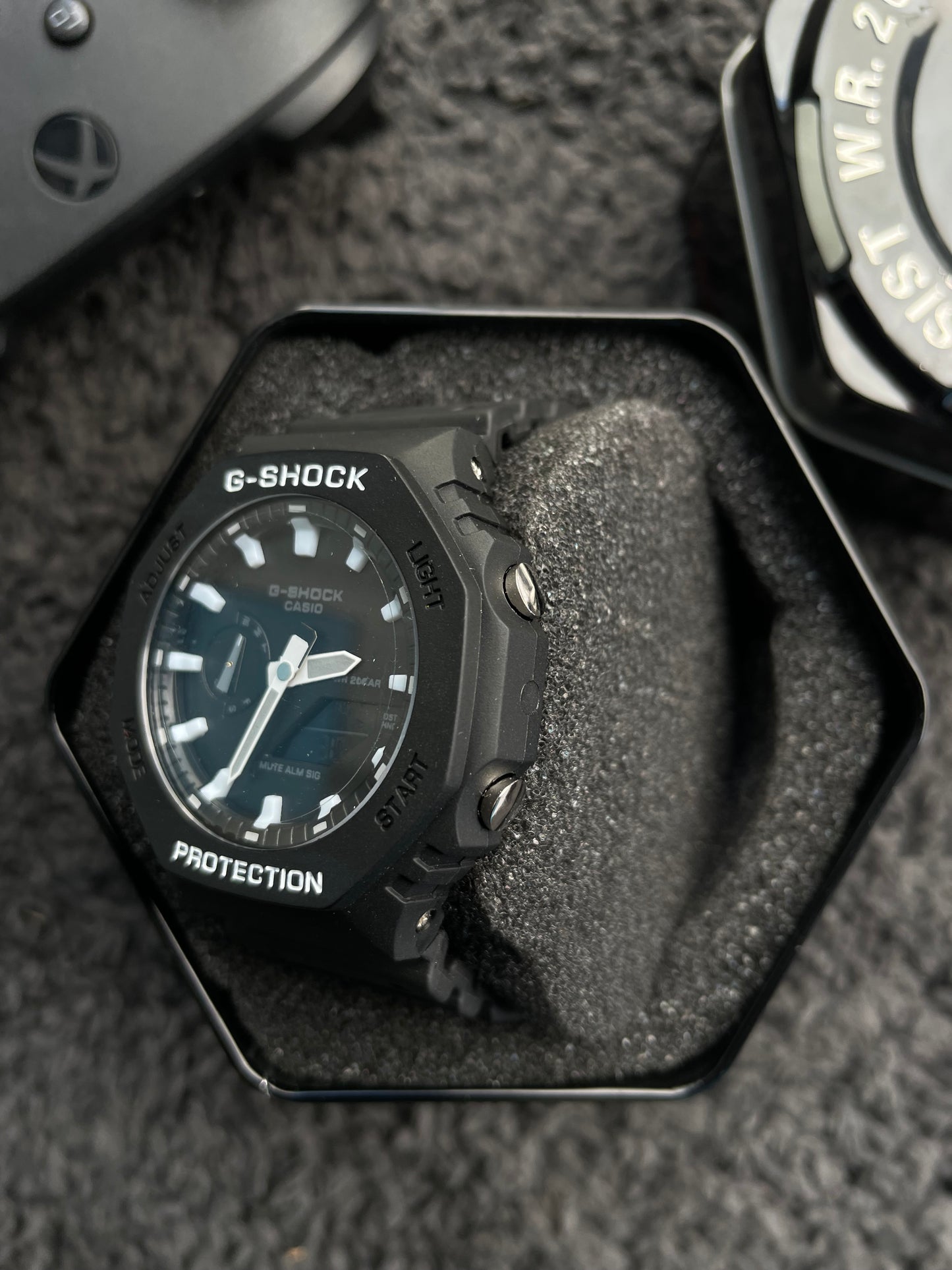 GA 2100 Chronograph With Black Strap