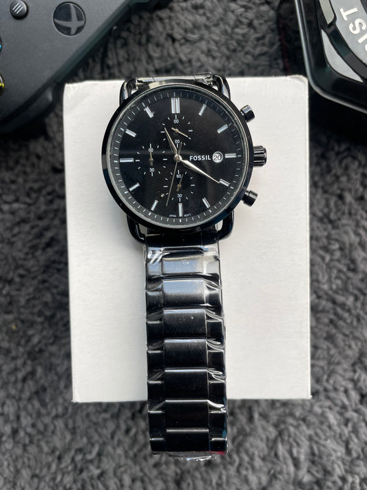 Commuter FS5504 Black Chronograph