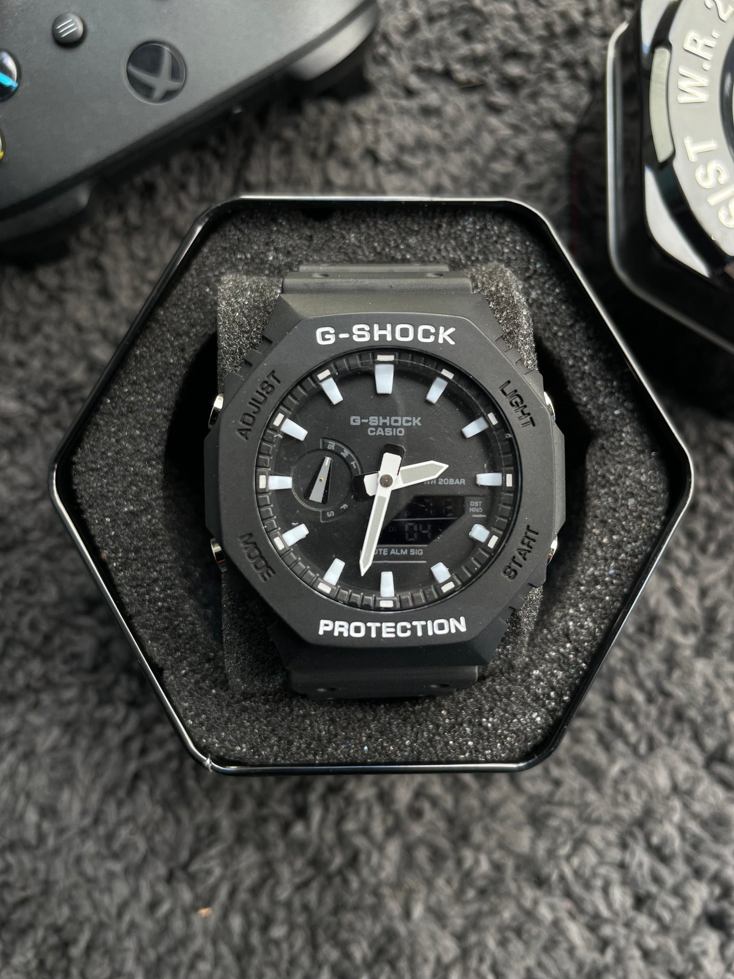 GA 2100 Chronograph With Black Strap